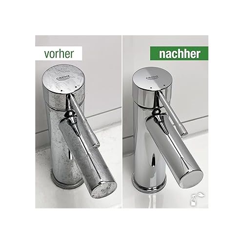  bio-chem Bad- und Sanitarreiniger - 2x 1000 ml Nachfullflasche - Badreiniger Spray, WC-Reiniger, Kalkentferner mit Lotuseffekt, Kalkreiniger fur Bad, Dusche, WC, Spulbecken u.v.m.