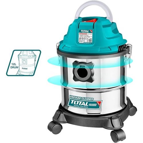  TOTAL Model TVC12202 Modelo Industrial Vacuum Cleaner Dry and Wet Blue