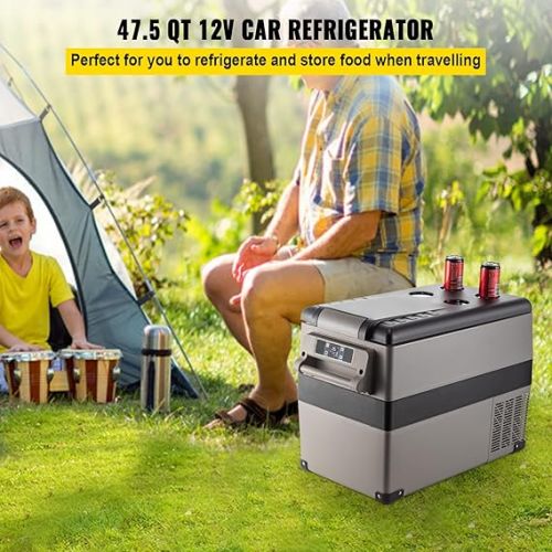  VEVOR Car Fridge 45L Compressor Cool Box Portable Fridge Small Freezer for Boat Truck Car Camping