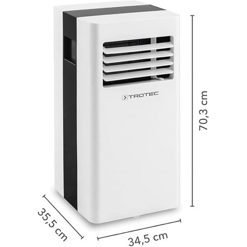  TROTEC Local Air Conditioner PAC 2600 X Mobile 2.6 kW Air Conditioner 3-in-1 Air Conditioner for Cooling and Air Conditioning Including AirLock 100