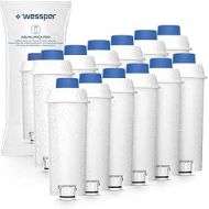 Wessper Pack of 12 Water Filters for Delonghi Coffee Machines DLSC002, SER3017 & 5513292811 - Compatible with ECAM, ESAM, ETAM Series | Fits Dinamica, PimaDonna | Increases Device Life