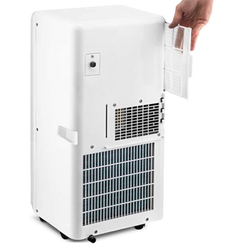  TROTEC Mobile Air Conditioner PAC 2610 S - 3-in-1 Cooling, Ventilation, Dehumidification - 2.6 kW, 9,000 BTU/h, 2 Ventilation Levels, Remote Control, Timer