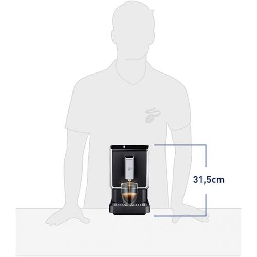  Tchibo Esperto Caffe 1.1 fully automatic coffee machine incl. 1 kg Barista Caffe Crema for Caffe Crema and Espresso, Anthracite