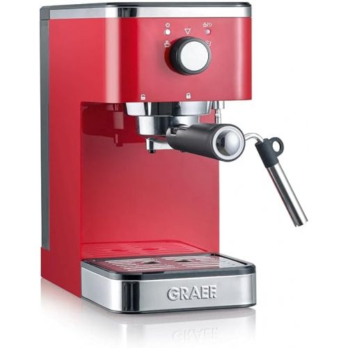  Graef Salita Espresso Machine with Strainer Holder Red 1400W