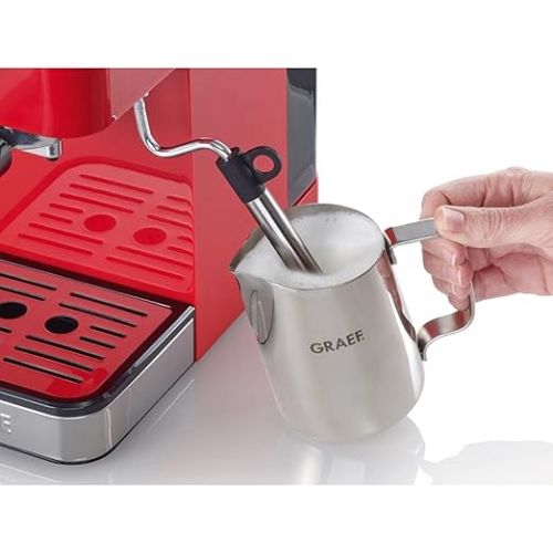  Graef Salita Espresso Machine with Strainer Holder Red 1400W