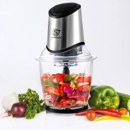 SUPERLEX 2-in-1 Electric Kitchen Chopper with Glass Container and Lid, 1.5 L Vegetable Chopper, Mixer, Multi- and Universal Chopper for Vegetables, Fruits and Meat