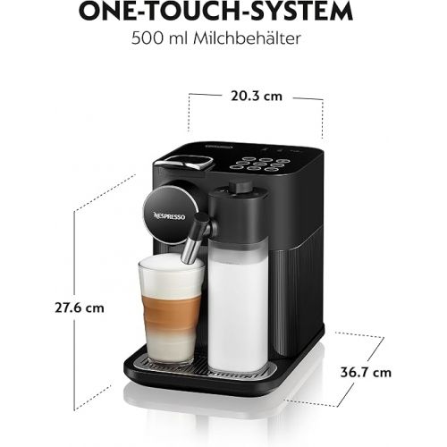  Nespresso De'Longhi EN640.B Gran Lattissima Coffee Capsule Machine with Automatic Milk System, 19 Bar Pressure, 1400 W, Black