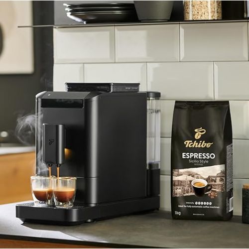  Tchibo Esperto2 Caffe 2.0 Fully Automatic Coffee Machine for Caffe Crema and Espresso (All Black)