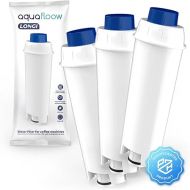 Aquafloow LONGI 3 x Water Filter for Delonghi Coffee Machines Replacement for DeLonghi DLSC002, SER3017 & 5513292811 Compatible with ECAM, ESAM, ETAM Series | for De'Longhi Fully Automatic Coffee