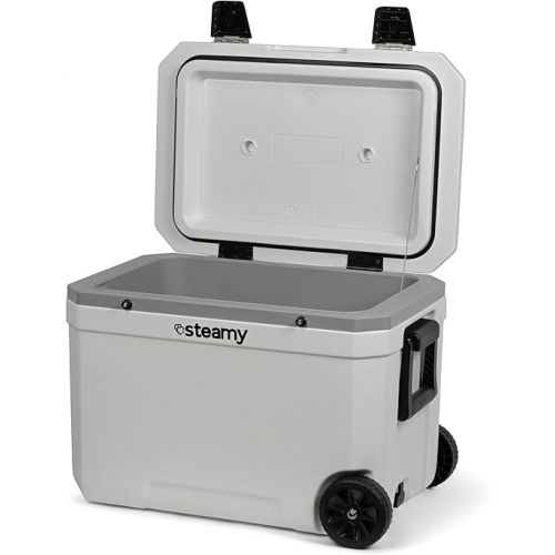  Steamy Marine 45 Cooler on Wheels White