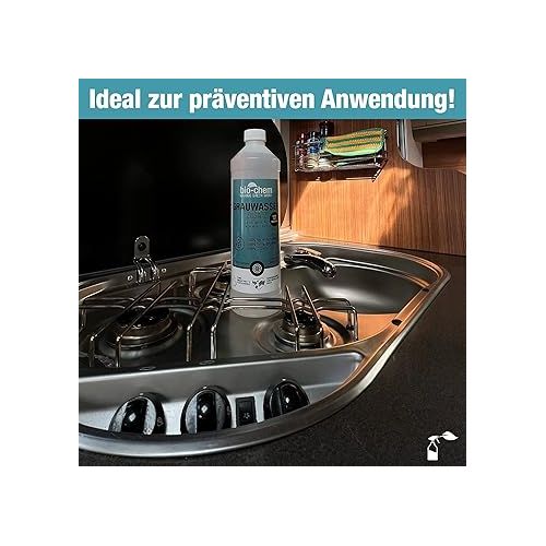  bio-chem Grey Water Tank Additive - 5 Litre Concentrate - Tank Cleaner for Dirty Water, Grey Water and Waste Water Tank of Motorhomes, Caravans - Made in Germany