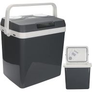 Ikodm 32 Litre Cool Box Thermo-Electric 12 V 230 V, Mini Fridge Cools and Heats, Car Cool Box with Eco Mode, for Car Camping