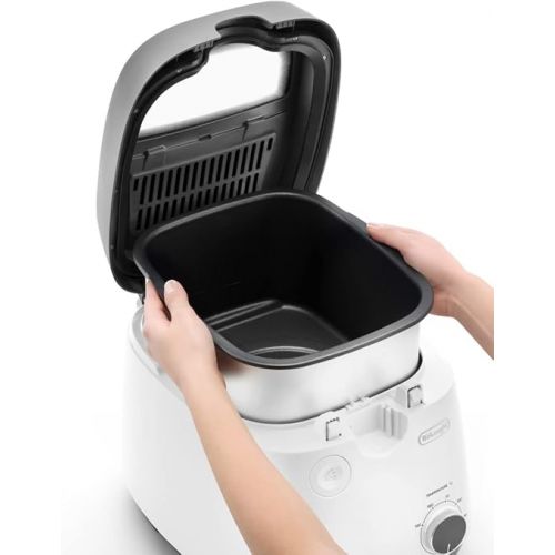  Delonghi fs6067 Solo Freestanding 1800 W Black, White - Fryer (1.5 kg, 2.4 L, 150 °C - 190 °C, Single, Black, White)