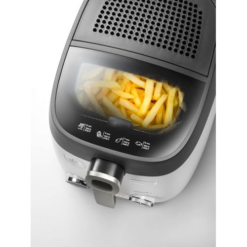  Delonghi fs6067 Solo Freestanding 1800 W Black, White - Fryer (1.5 kg, 2.4 L, 150 °C - 190 °C, Single, Black, White)