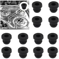 MHMondawn Pack of 12 pot carrier rubbers, rubber feet, rust rubber feet, compatible rust rubber feet for pot supports with 5 mm rods from Dometic, Smev and Thetford motorhome stoves, accessories,