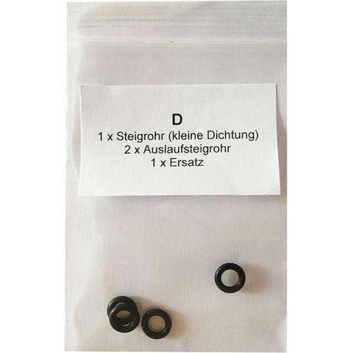  Seals / Maintenance Set (XL) for DeLonghi ESAM Thermoblock & Brewing Unit O-Rings Top Quality with Online Video