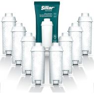 Sillar 8 Pack Water Filters for Delonghi Coffee Machines DLSC002, SER3017 & 5513292811 - Compatible with ECAM, ESAM, ETAM Series | Fits Dinamica, PimaDonna | Increases Device Life