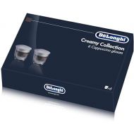 De'Longhi Delonghi 5513296661 Creamy Collection doppelwandige Thermo-Cappuccino-Glaser, 6 Stuck, Borosilikatglas, farblos, (1er Pack), 6