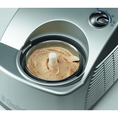  De'Longhi ICK 6000 Eiscremeautomat, Kompressor, 700 Gramm, silber