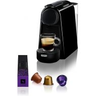 De'Longhi Nespresso Essenza Mini EN 85.B Coffee Capsule Machine, Welcome Set with Capsules in Various Flavours, 19 Bar, Pump Pressure, Space-Saving, Black