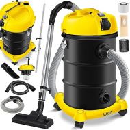 Masko® 6in1 Industrial Vacuum Cleaner Wet Dry Ash Vacuum Cleaner 2300 W + Socket. Blowing Function. Dry and wet vacuuming - industrial vacuum cleaner with and without bags - bagless., yellow