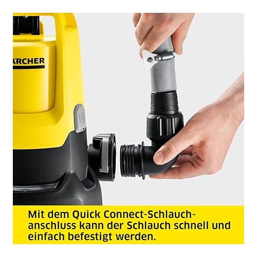  Karcher SP 16.000 Dirt Submersible Dirty Water Pump, Flow rate: max. 16.000 l/h, Immersion Depth (max): 7 m, for Dirty Water with Particles of up to 20 mm, Residual Water Height: 25 mm, Pressure: 0.8