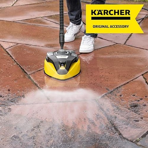  Karcher T-Racer T 7 Plus Surface Cleaner - Splash Protection, for Large Surfaces, Two Flat Jet Nozzles, Handle for Vertical Work, Power Nozzle, Rinse Nozzle