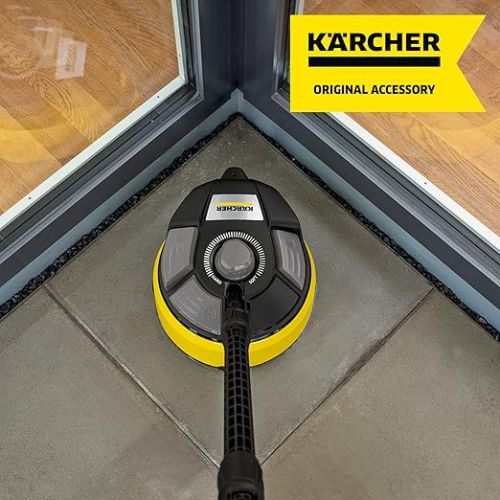  Karcher T-Racer T 7 Plus Surface Cleaner - Splash Protection, for Large Surfaces, Two Flat Jet Nozzles, Handle for Vertical Work, Power Nozzle, Rinse Nozzle