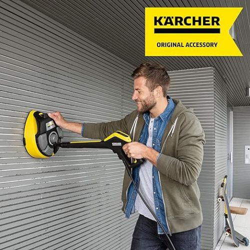  Karcher T-Racer T 7 Plus Surface Cleaner - Splash Protection, for Large Surfaces, Two Flat Jet Nozzles, Handle for Vertical Work, Power Nozzle, Rinse Nozzle