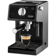 De'Longhi ECP 31.21 - Espresso Siebtragermaschine, Espressomaschine mit AluminiumFinish, inkl. manueller Milchschaumduse, mit Heißwasserfunktion, fur ESE Pads geeignet, 1,1 l Wassertank, schwarz