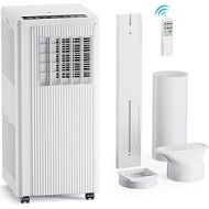 Mobile Air Conditioner, 9000 BTU Air Conditioner, Mobile 2.6 KW, Cooling & Ventilating & Dehumidifying, Room Size up to 85 m³ (34 ㎡), Mobile Air Conditioner with Exhaust Hose with Night Mode,