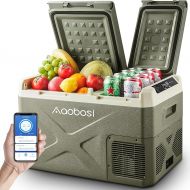 AAOBOSI Compressor Cool Box 24 L, Cool Box Car with WiFi App Control, 12/24 V and 100-240 V Electric Cool Box, up to -20 °C for Car, Truck, Boat, Motorhome, Camping