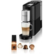 Krups XN8908 Nespresso Atelier Coffee Capsule Machine | Milk Frothing System Directly in the Cup | Hot and Cold Drinks | 1 Litre Water Tank | Includes Nespresso glass cup and capsules, 19 bar pressure, black/silver.