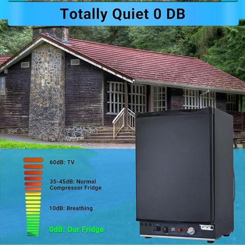  SMETA Gas Fridge, Camping Fridge 12 V 230 V Gas, Fridge 12 V, Camping Fridge Gas, Fridge Gas 40 L, Reversible Door for Motorhome, Caravan