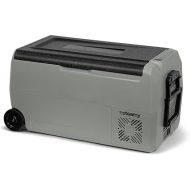 Steamy -E Dual Zone 36 Scooter, Electric Compressor Cool Box with Wheels, 32 Litres, 12 V/230 V, for Keeping Warm and Cooling, for Camping