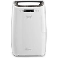 De'Longhi AriaDry DEXD214RF Multi-Purpose Dehumidifier, Removes Moisture at Home with 3 Action Filtration, Drying Function, Humidification 14L/Day, R290, Removable Water Tank, White
