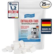 AGUALEVE® Descaler Tabs, Pack of 25, for All Brands of Fully Automatic Coffee Machines and Coffee Machines, e.g. De'Longhi, Philips, Siemens, Saeco, Melitta, Krups, Miele Brand Quality, Made in
