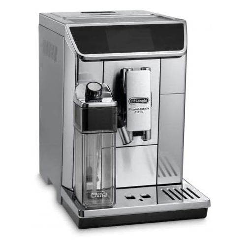  De'Longhi PrimaDonna Elite ECAM 656.75.MS Fully Automatic Coffee Machine with 4.3 Inch Colour Display, Automatic Milk Foam, 2 Cups Function, 1350 W, Large 2 L Water Tank, Coffee Link App, Silver