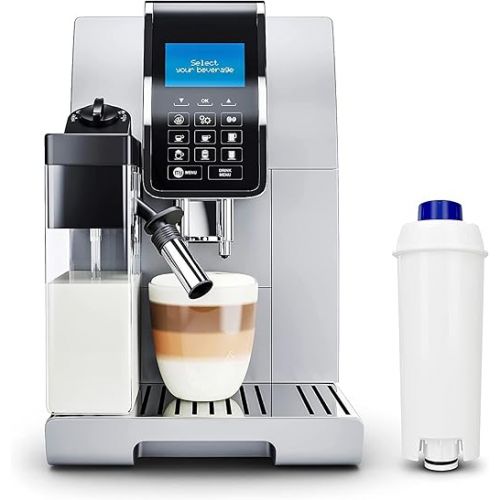  Aquafloow Water Filter for Delonghi Coffee Machines Replacement for DeLonghi DLSC002, SER3017 & 5513292811 Compatible with ECAM, ESAM, ETAM Series | for De'Longhi Fully Automatic Coffee Machine Care