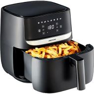 MEDION MD10532 E50 XL Hot Air Fryer (5.7 Litre Frying Basket, Approx. 1700 Watt, Digital Control Panel, 8 Automatic Programmes, Oil-Free Frying, 30 Minute Timer, Overheating Protection, Black