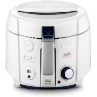 De'Longhi RotoFry F38436.W Roto-Fritteuse, 1,2 kg Fassungsvermogen, Easy Clean System, Antihaftbeschichtung, herausnehmbarer Frittierbehalter, Olablauffunktion, 1800 Watt, Weiß