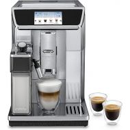 De'Longhi PrimaDonna Elite Fully Automatic Coffee Machine with Milk System, Cappuccino and Espresso at the Touch of a Button, Colour Display and App Control, Stainless Steel Front, Silver