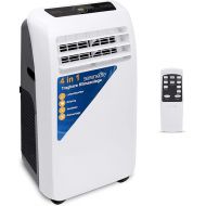 SereneLife Mobile Air Conditioning 9,000 BTU 4-in-1 Air Cooler, Fan, Dehumidifier + Heater - Portable Air Conditioner with Exhaust Hose Kit for Rooms up to 42 m² - Remote Control, Window Mounting