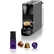 Krups Nespresso XN110B Essenza Mini coffee capsule machine, 1260 watts, gray, 0.7 liters [energy class A]