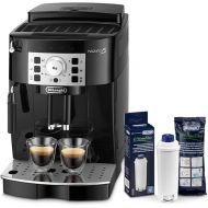 De'Longhi Magnifica S ECAM 22.110.B Fully Automatic Coffee Machine, Cappuccino Milk Frothing Nozzle, 1.8 L, Black/Silver & Original Water Filter DLSC002 - De'Longhi Accessories, White