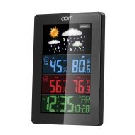 -- Indoor Outdoor Thermometer, Wireless Color Weather Station with Outdoor Sensor, Digital Temperature and Humidity Monitor with Forecast/Temperature/Humidity/Calendar/Alarm Clock