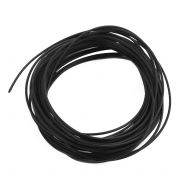 0.3mmx0.6mm PTFE Resistant High Temperature Black Tubing 5 Meters 16.4Ft