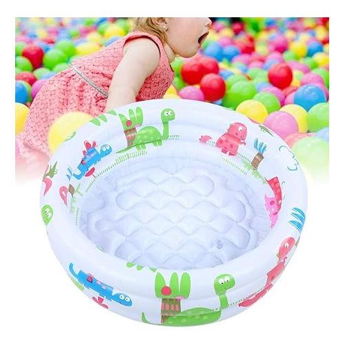  Annular Kiddie Pool, Easy to Store Circles Swimming Pool Swimming Baby Pool Wear-Resistant Inflatable Swimming Pools for Swimming