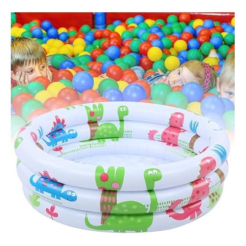  Annular Kiddie Pool, Easy to Store Circles Swimming Pool Swimming Baby Pool Wear-Resistant Inflatable Swimming Pools for Swimming