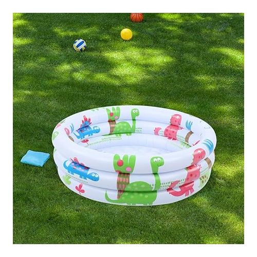  Annular Kiddie Pool, Easy to Store Circles Swimming Pool Swimming Baby Pool Wear-Resistant Inflatable Swimming Pools for Swimming